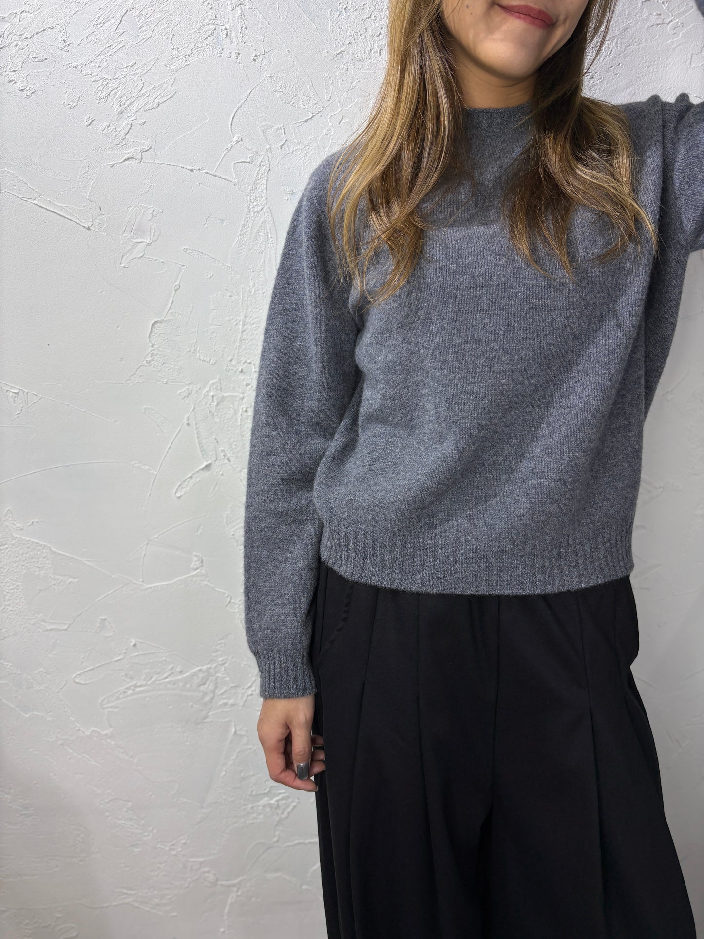 Plain Color Knit Top