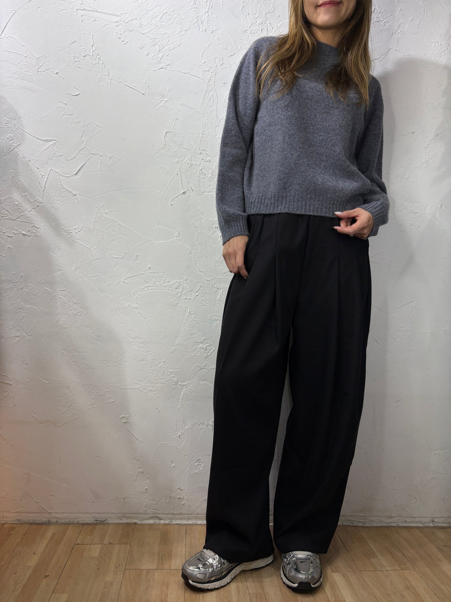 Plain Color Knit Top