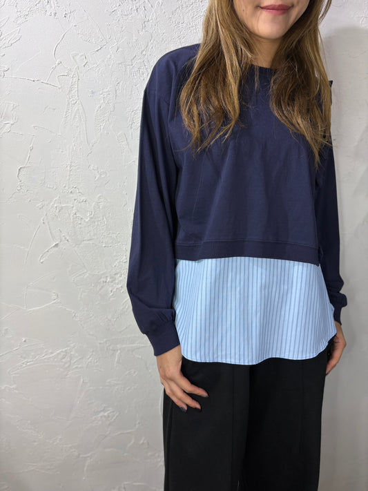 Ruffle Mixed Color Top