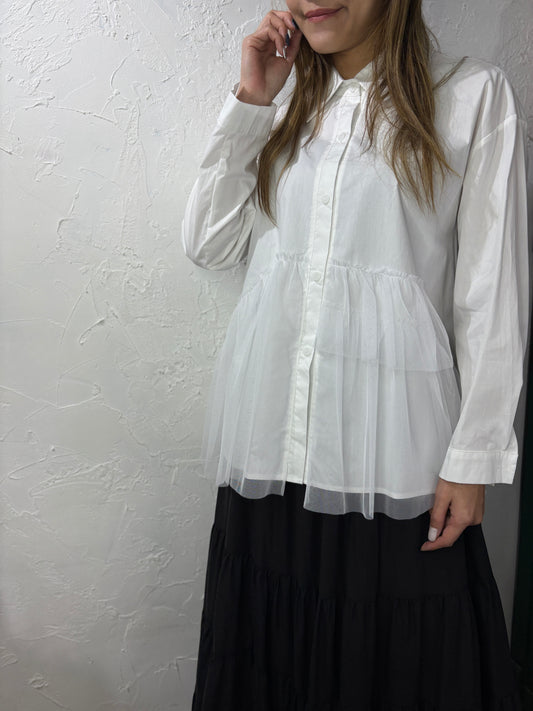 Ruffle Lace Shirt