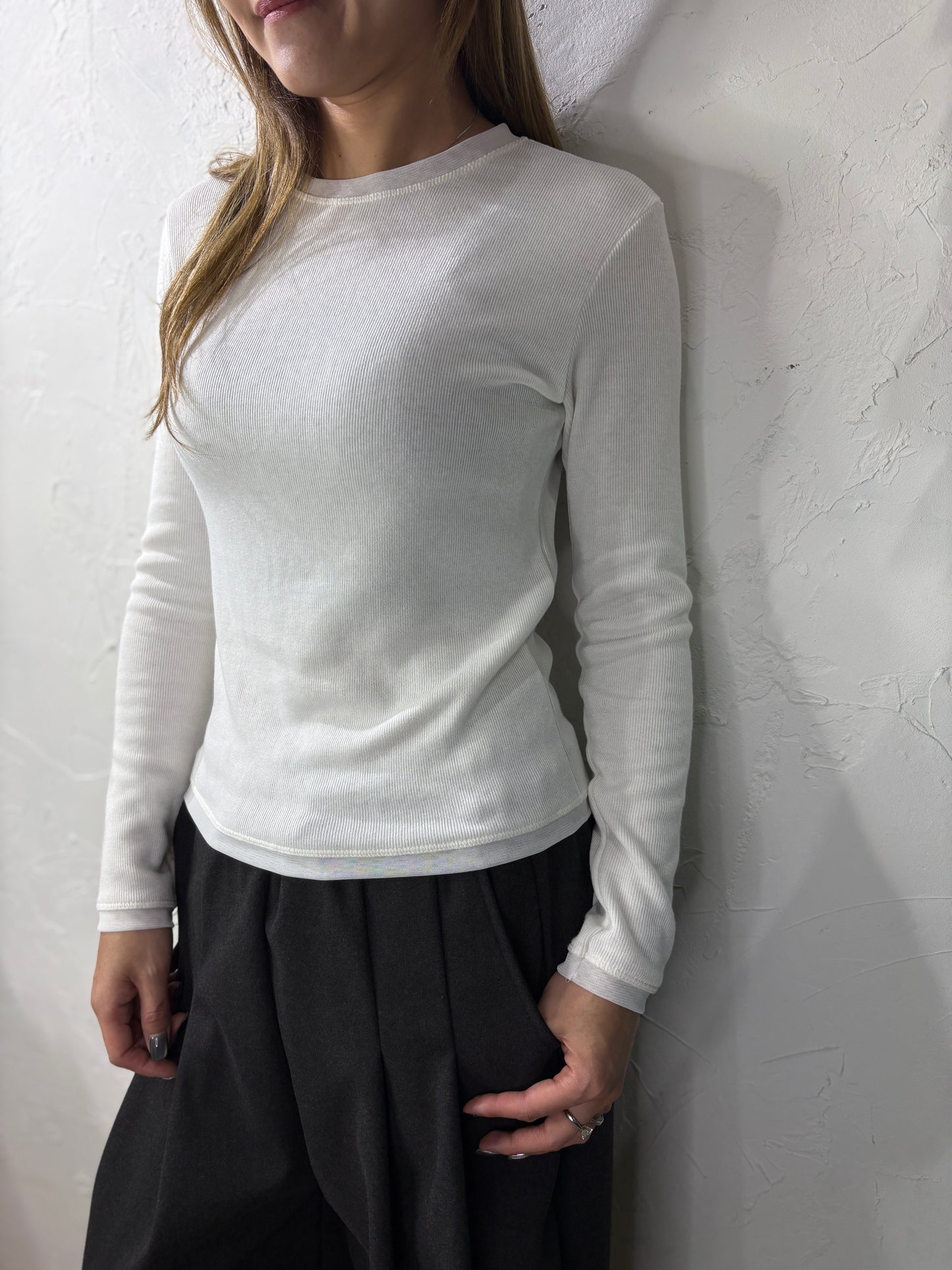 Lace Collar Plain Top