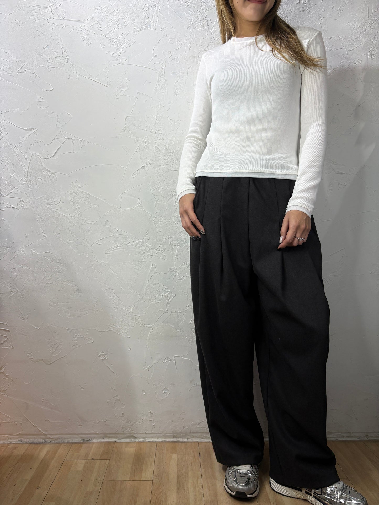 Lace Collar Plain Top