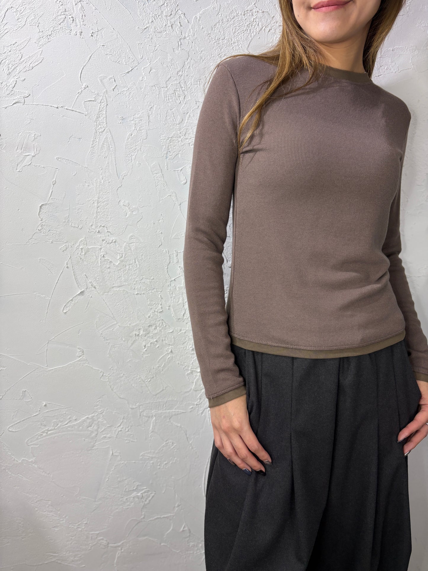 Lace Collar Plain Top