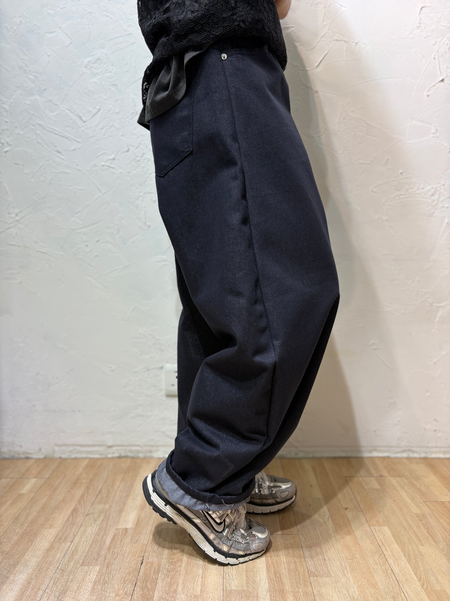 Button Straight Jeans