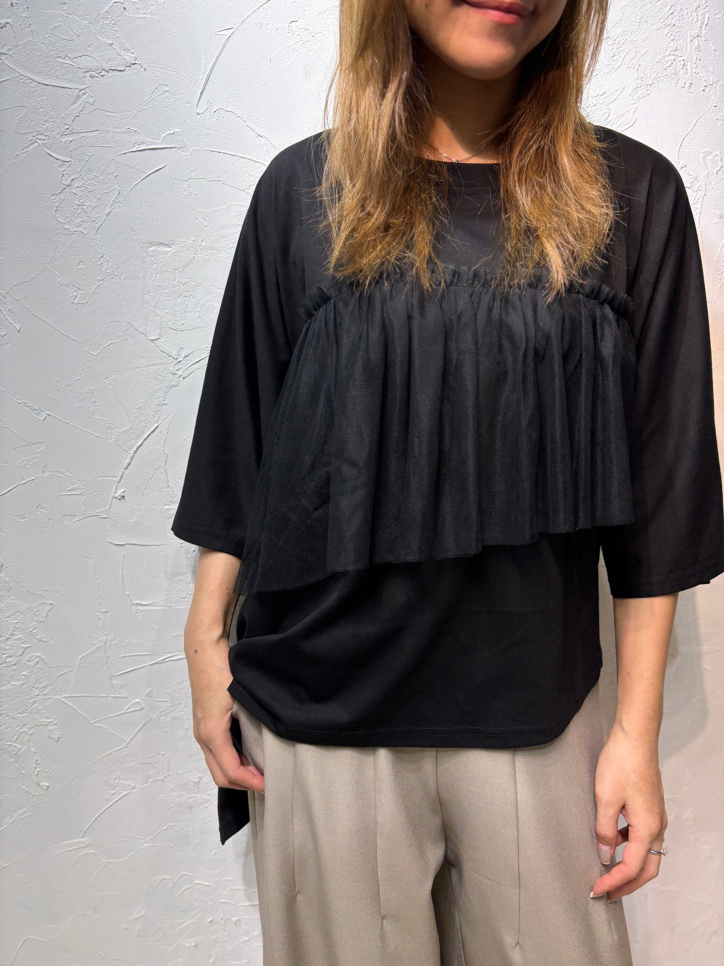 Lace Ruffle Top