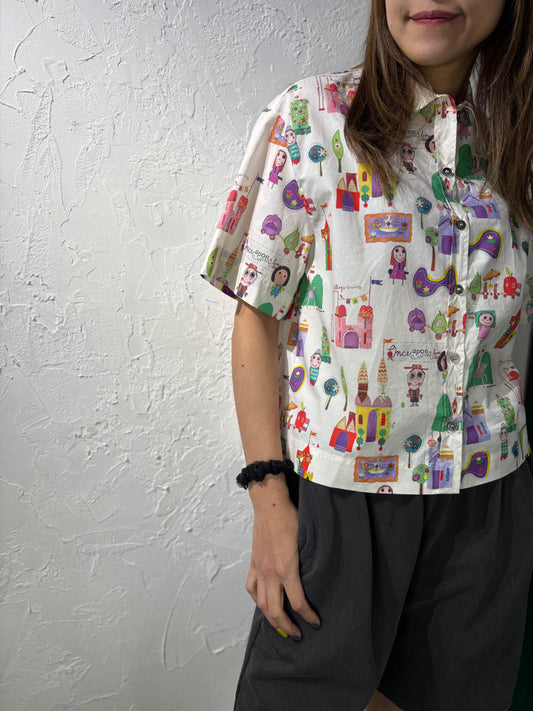 Cartoon Print Shirt