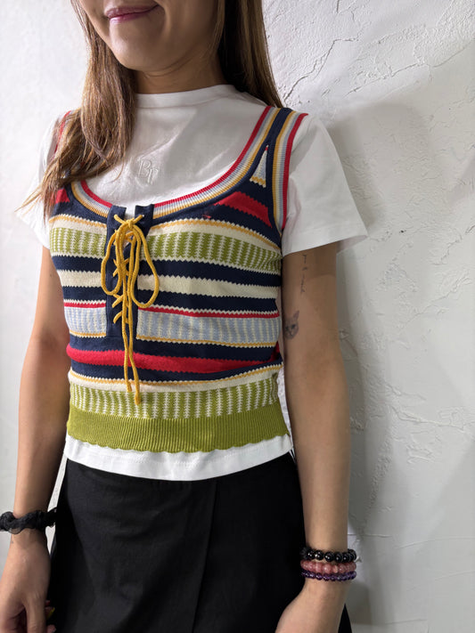 Color Knit Vest