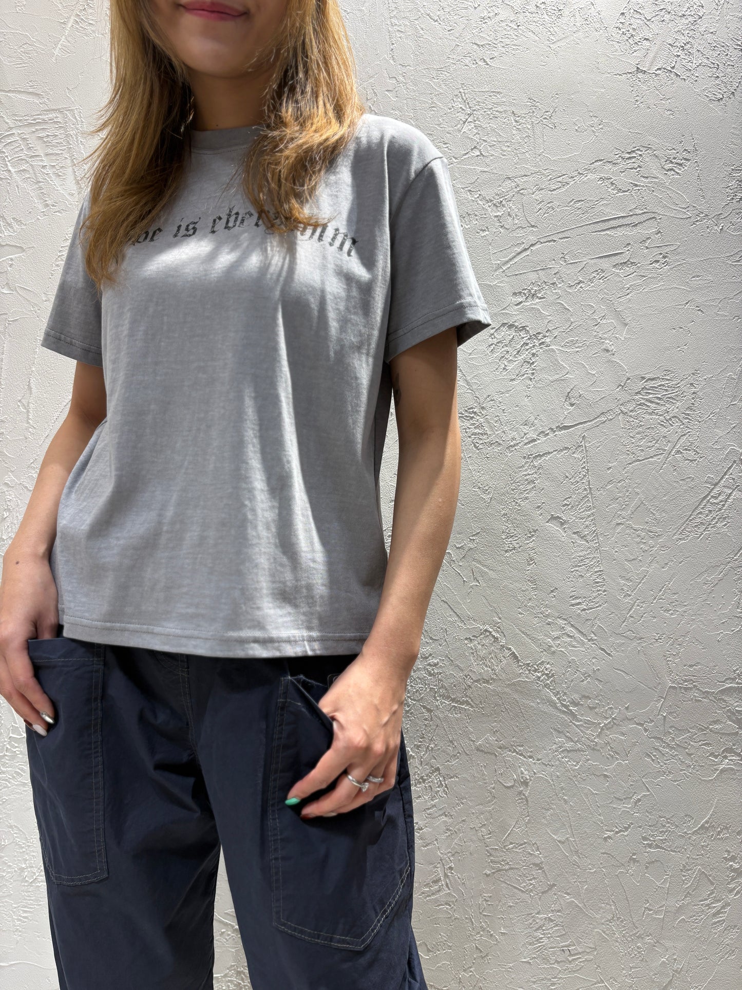 Back Shape Print T-shirt