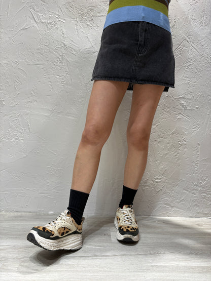 Skirt-like Denim Shorts