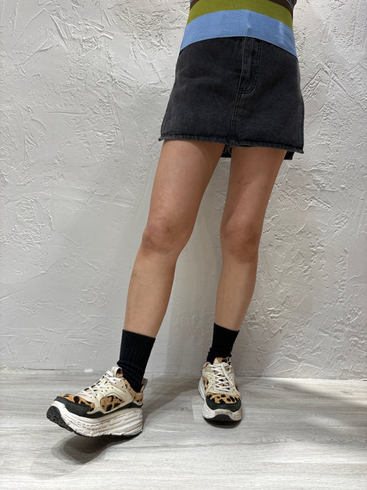 Skirt-like Denim Shorts