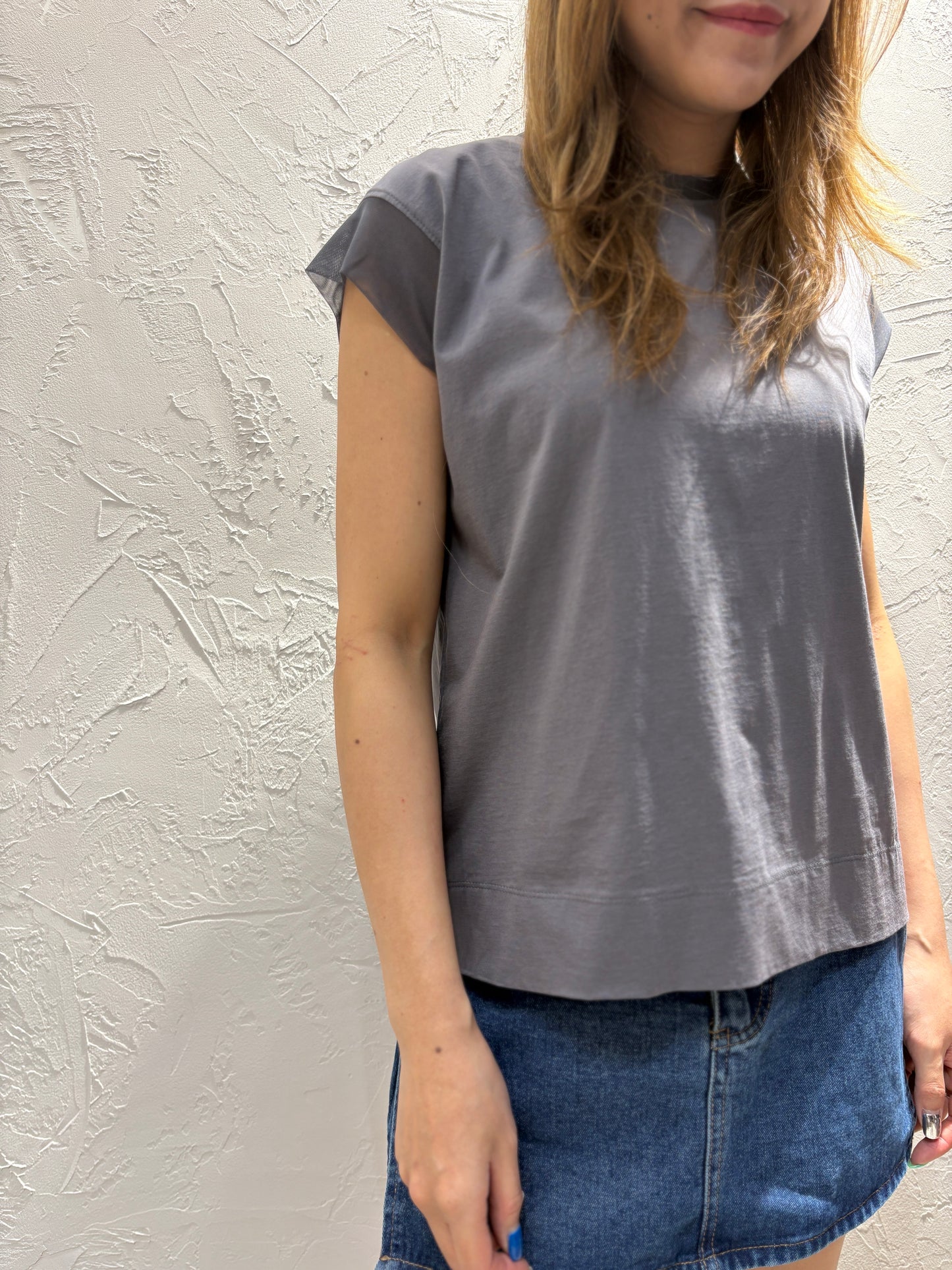 Lace Sleeves Vest Top