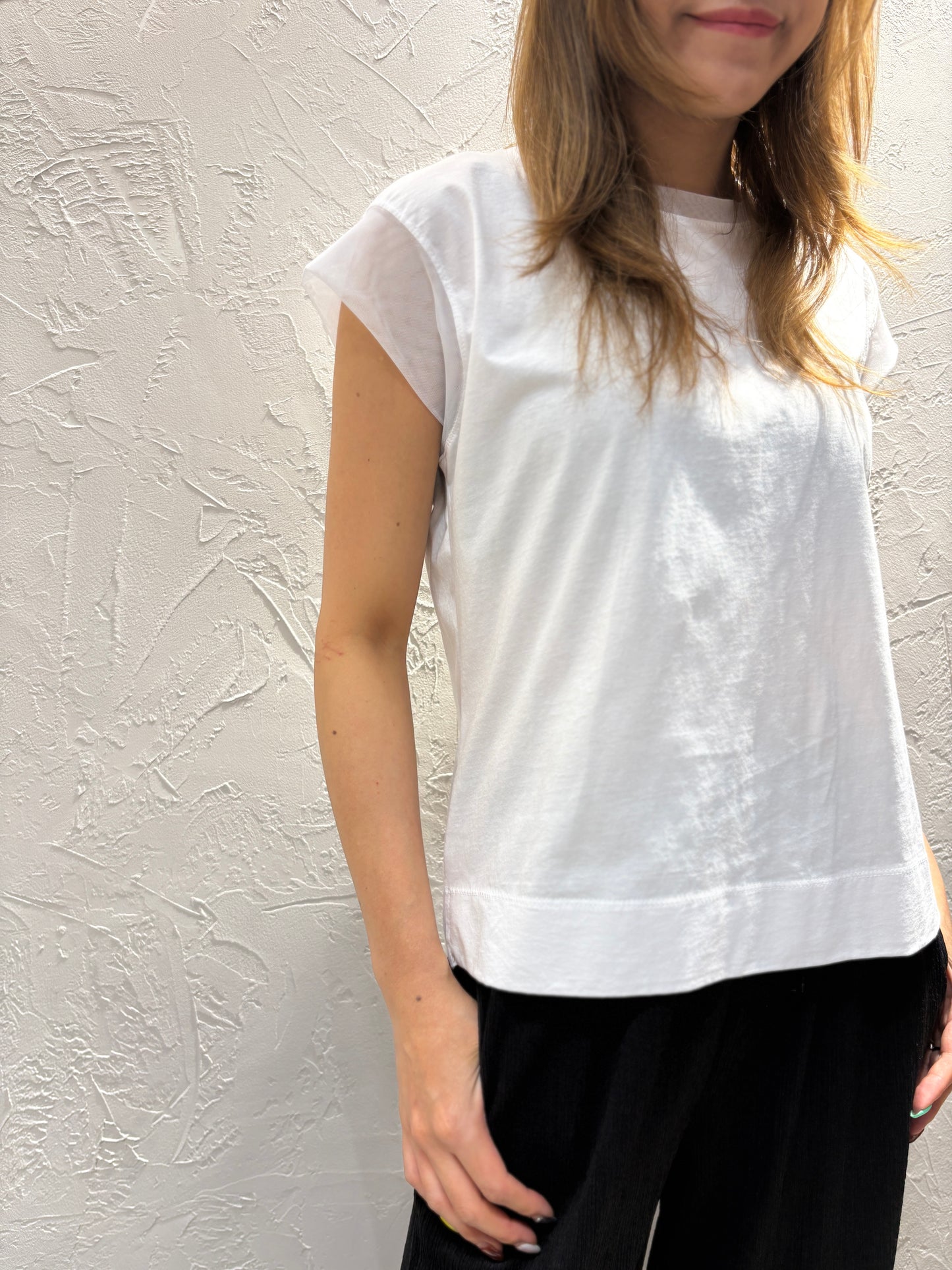 Lace Sleeves Vest Top