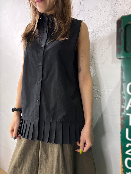 Pleated Long Shirt