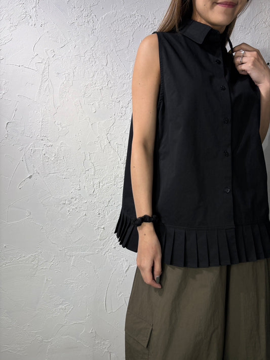 Pleated Long Shirt