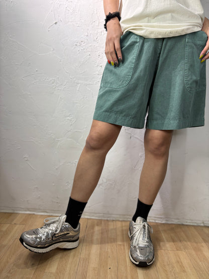 Plain Color Cargo Shorts