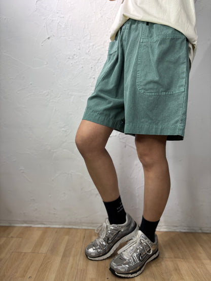 Plain Color Cargo Shorts
