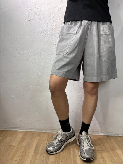 Plain Color Cargo Shorts