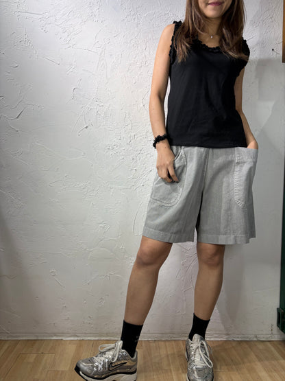 Plain Color Cargo Shorts
