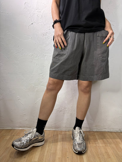 Plain Color Cargo Shorts