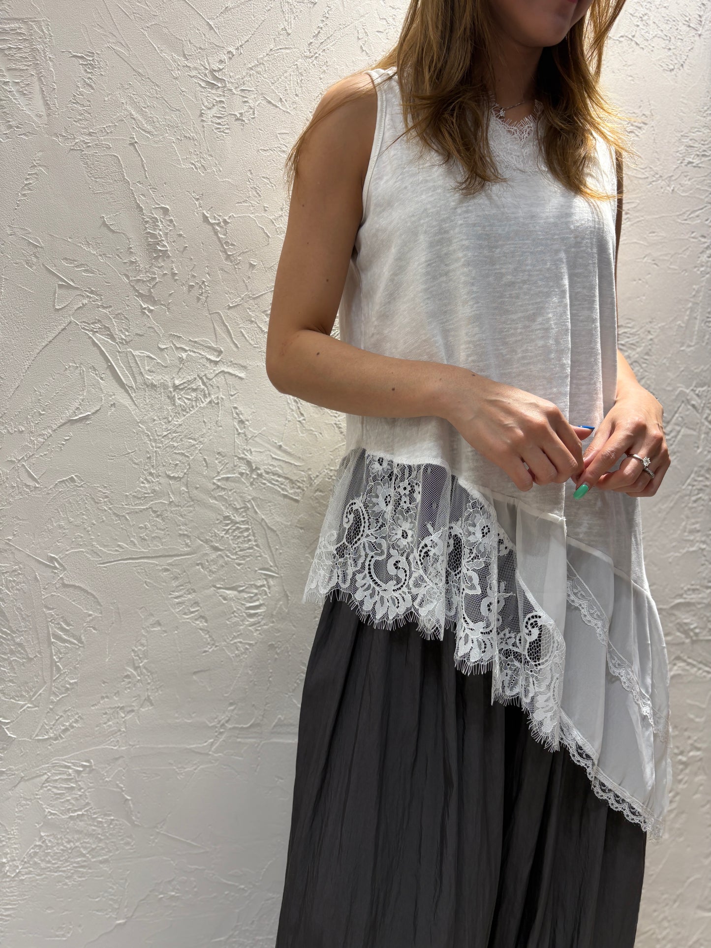 Lace Long Vest