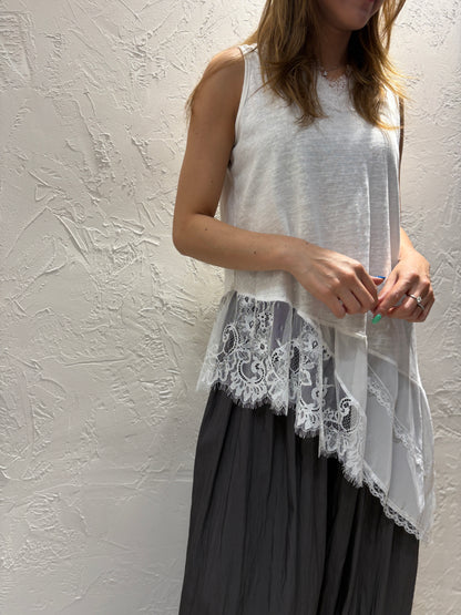 Lace Long Vest
