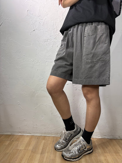 Plain Color Cargo Shorts