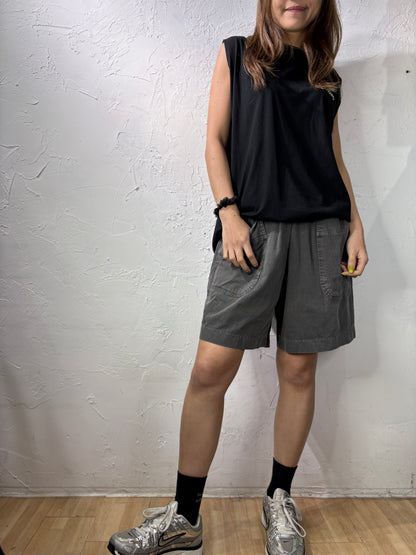 Plain Color Cargo Shorts