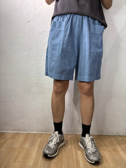 Plain Color Cargo Shorts