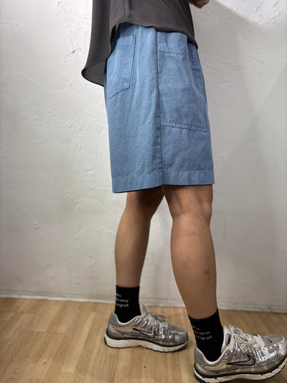 Plain Color Cargo Shorts
