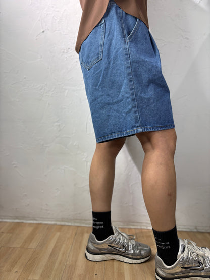 Denim Wide Shorts