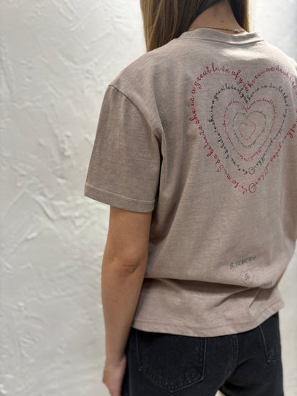 Back Shape Print T-shirt