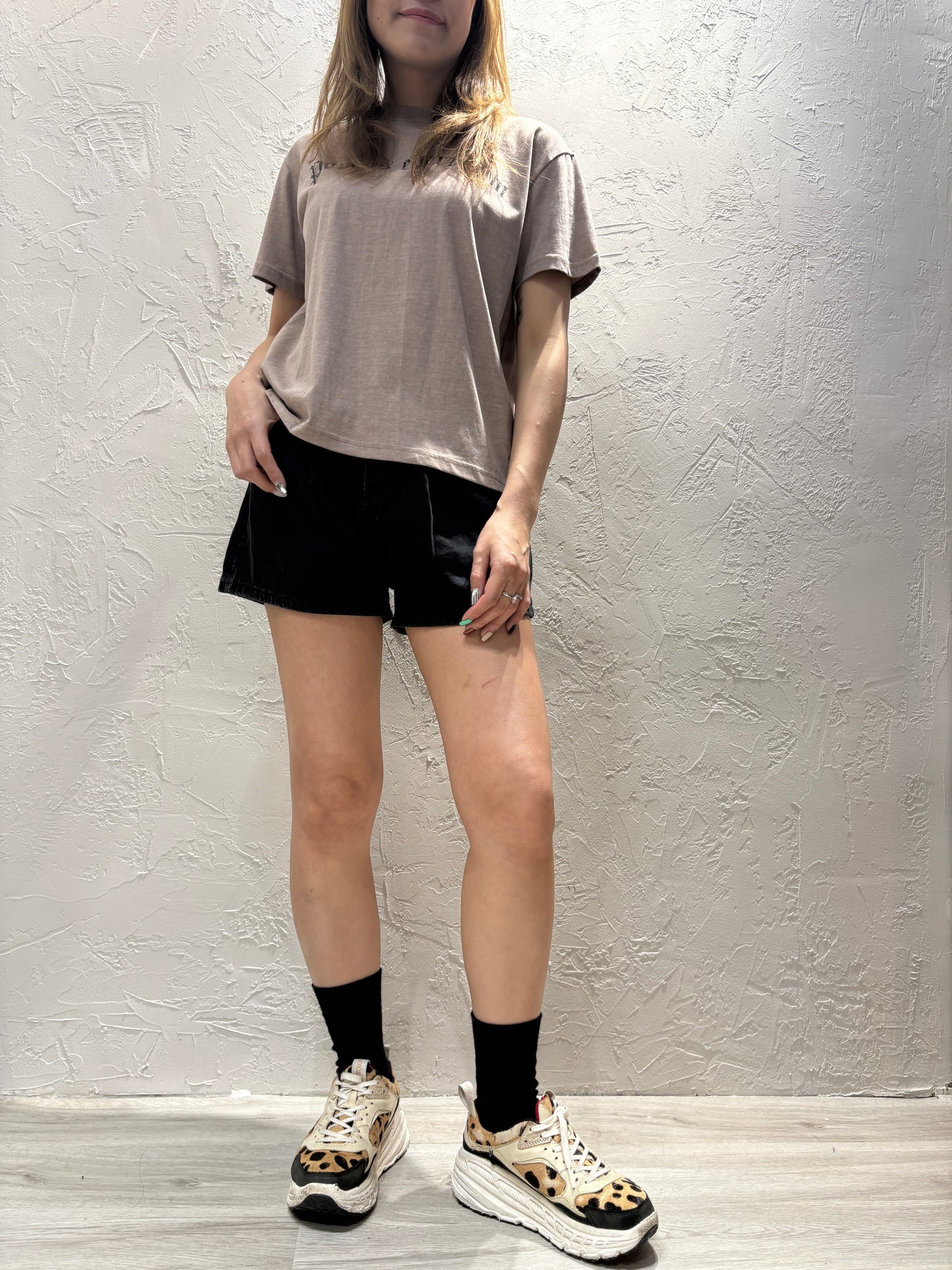 Back Shape Print T-shirt