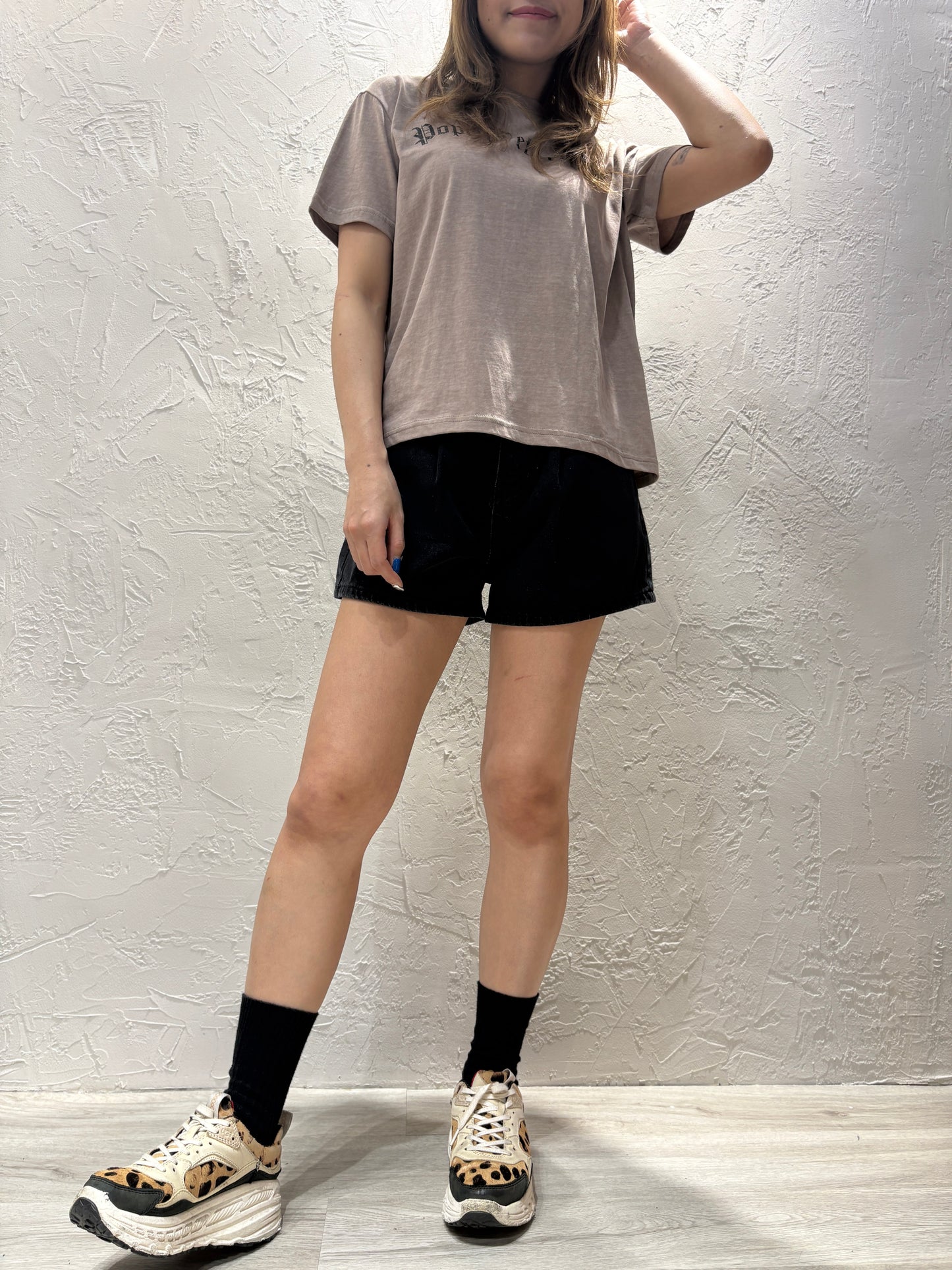 Back Shape Print T-shirt