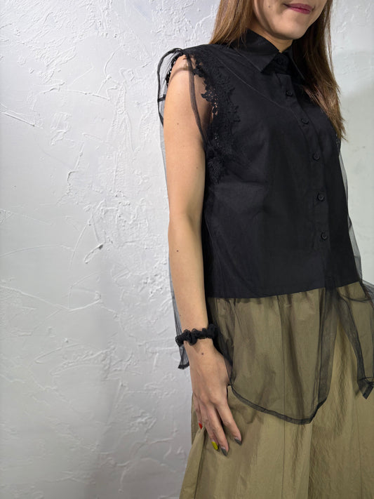 Lace Vest Shirt