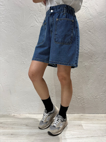 Pocket Denim Shorts