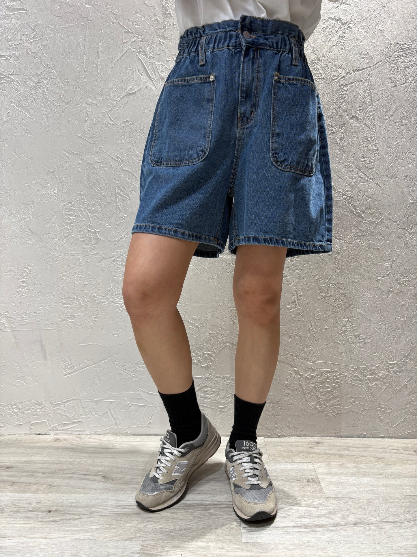 Pocket Denim Shorts