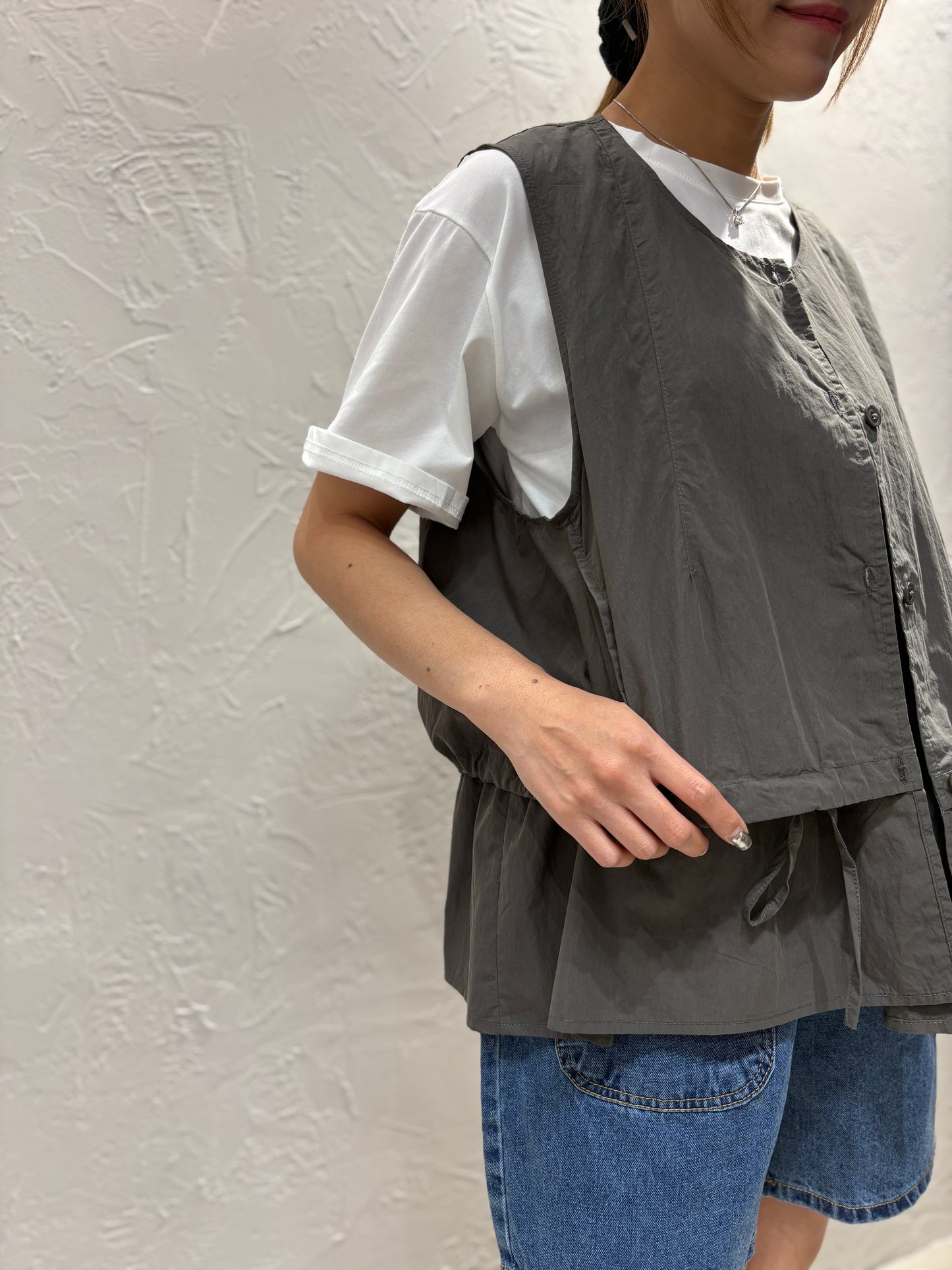Ribbon Vest Cardigan