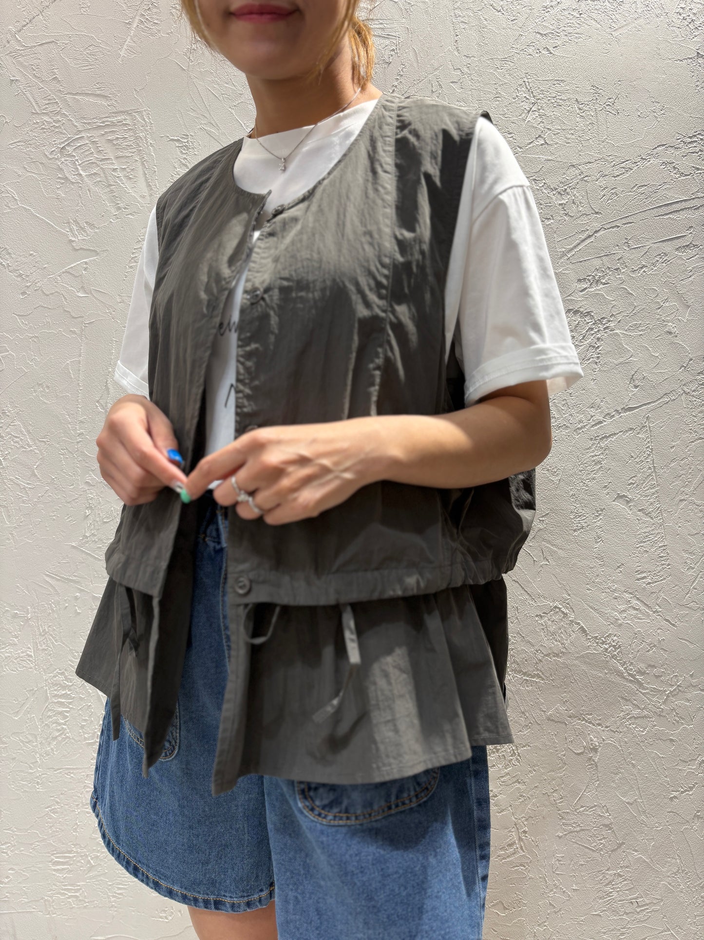 Ribbon Vest Cardigan