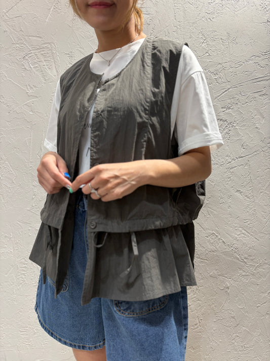 Ribbon Vest Cardigan