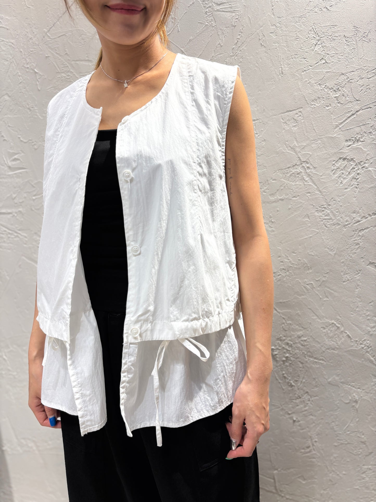 Ribbon Vest Cardigan