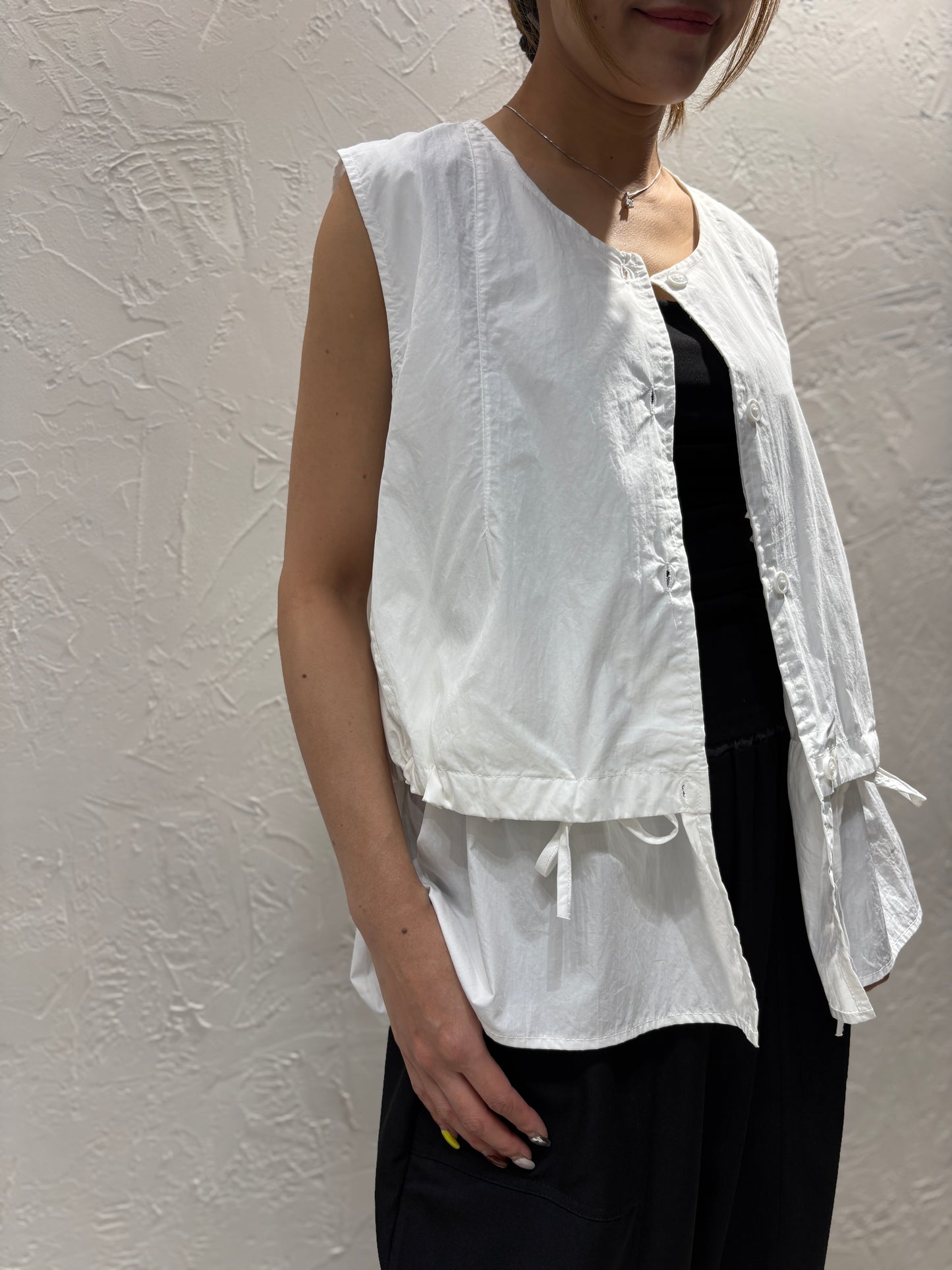 Ribbon Vest Cardigan