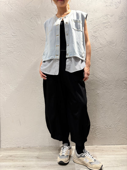 Denim Stripes Vest