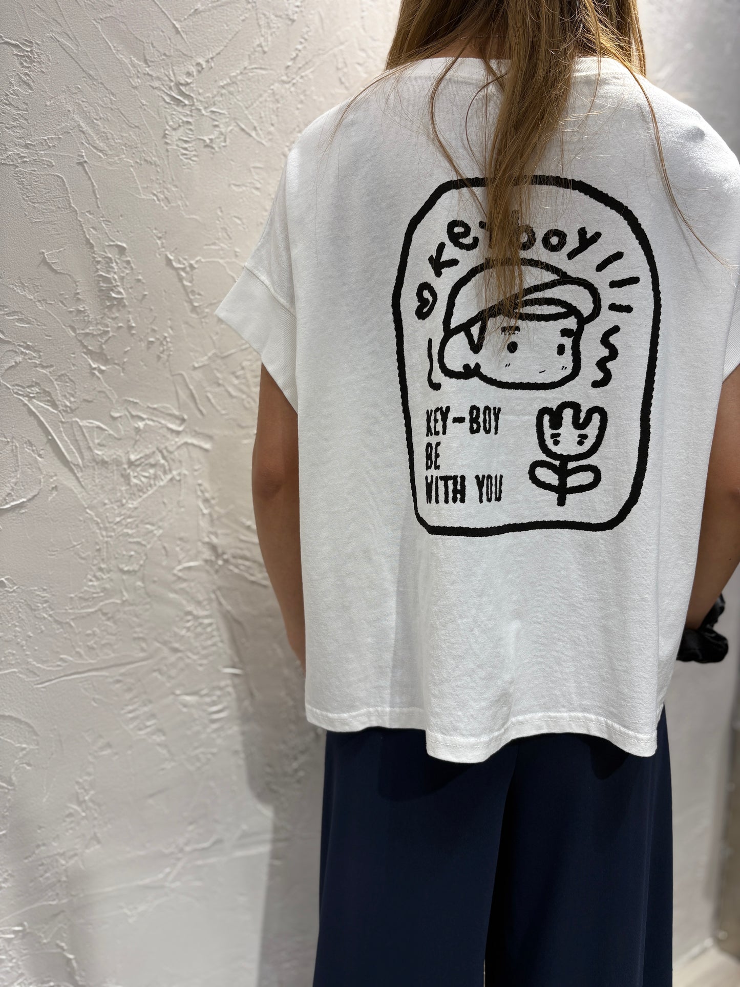 Cartoon Back Print T-shirt
