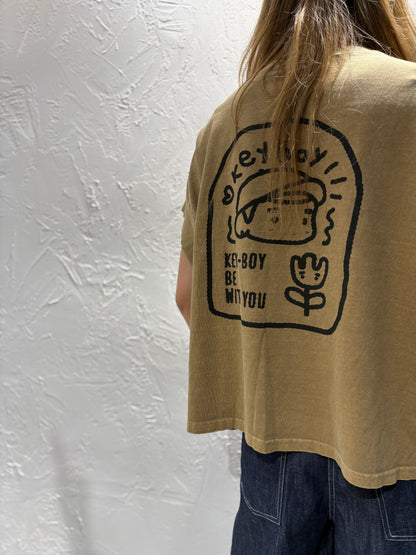 Cartoon Back Print T-shirt