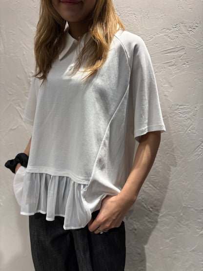 Polo Lace Ruffle Top
