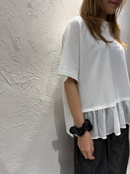 Polo Lace Ruffle Top