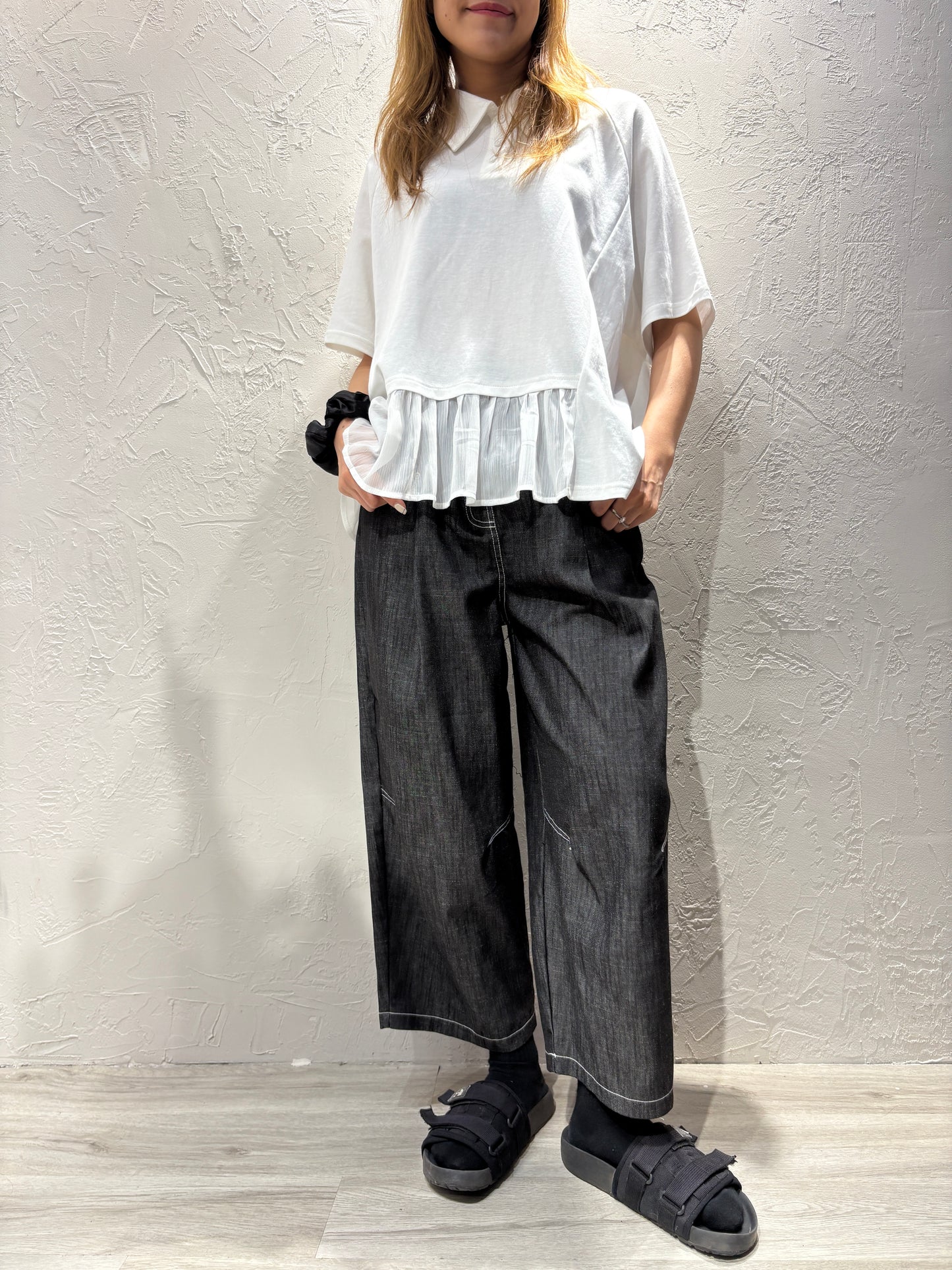 Polo Lace Ruffle Top