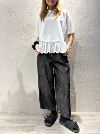 Polo Lace Ruffle Top