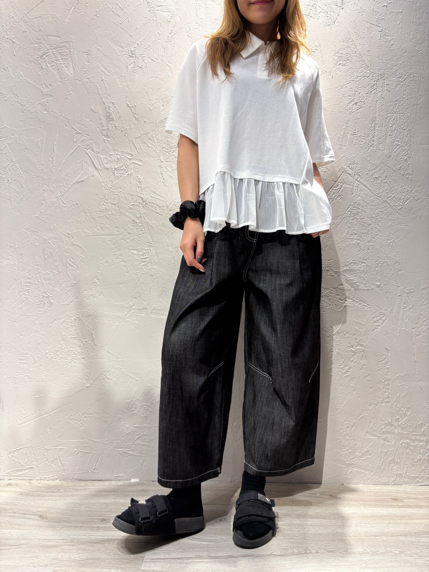 Polo Lace Ruffle Top