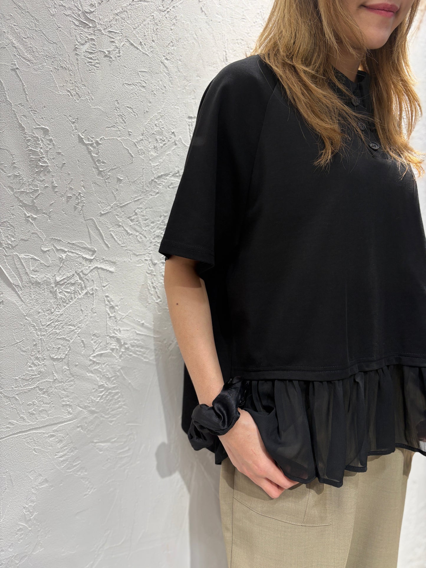 Polo Lace Ruffle Top